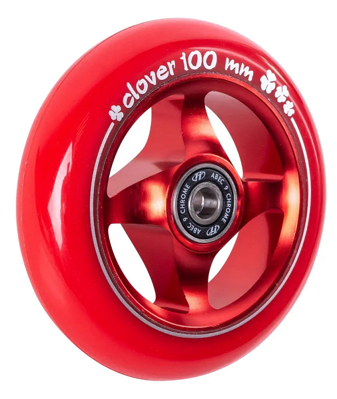 Колесо 100mm ТechТeam X-Treme Clover Red