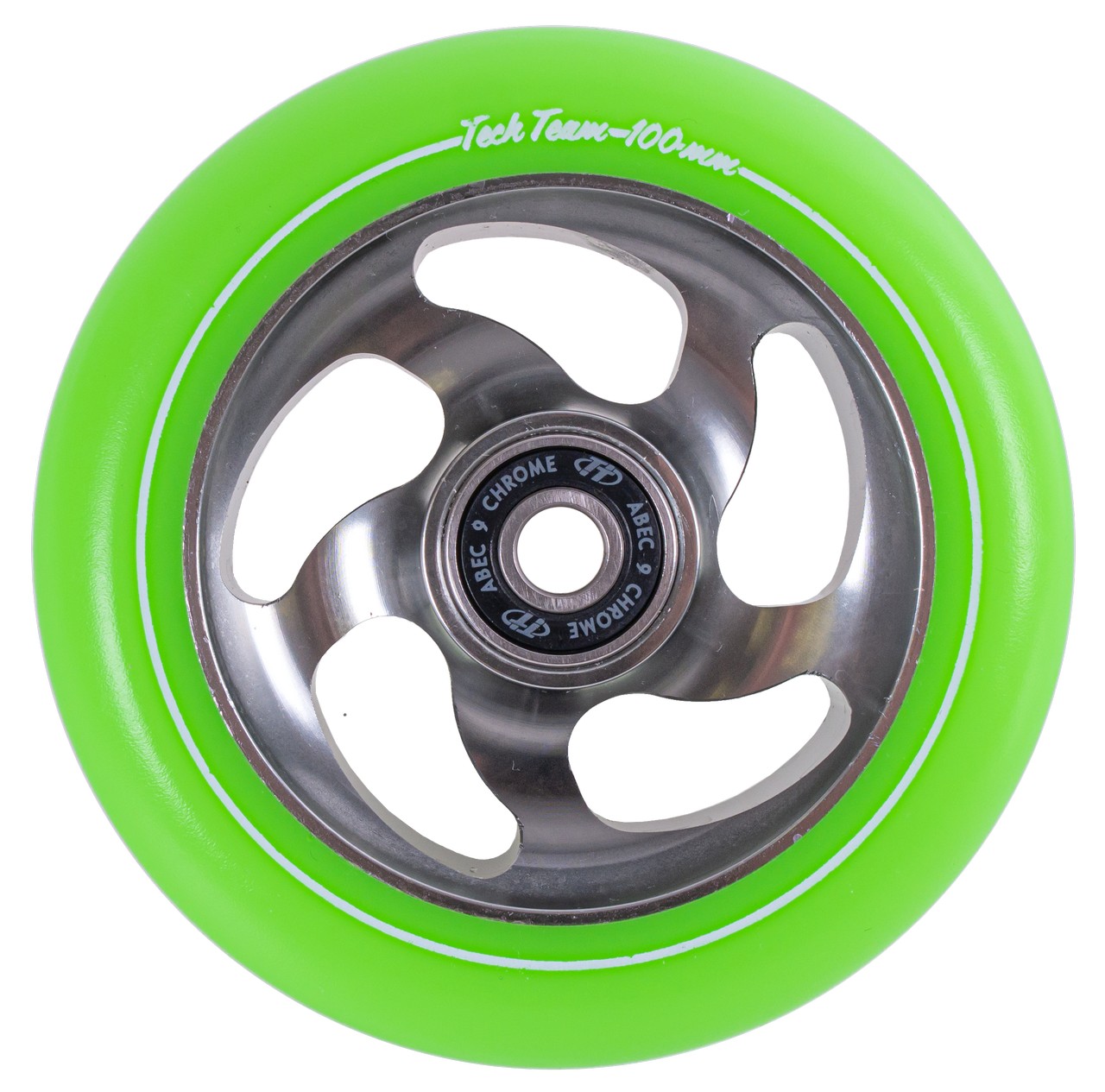 Колесо 100mm ТechТeam X-Treme Curvedr Green